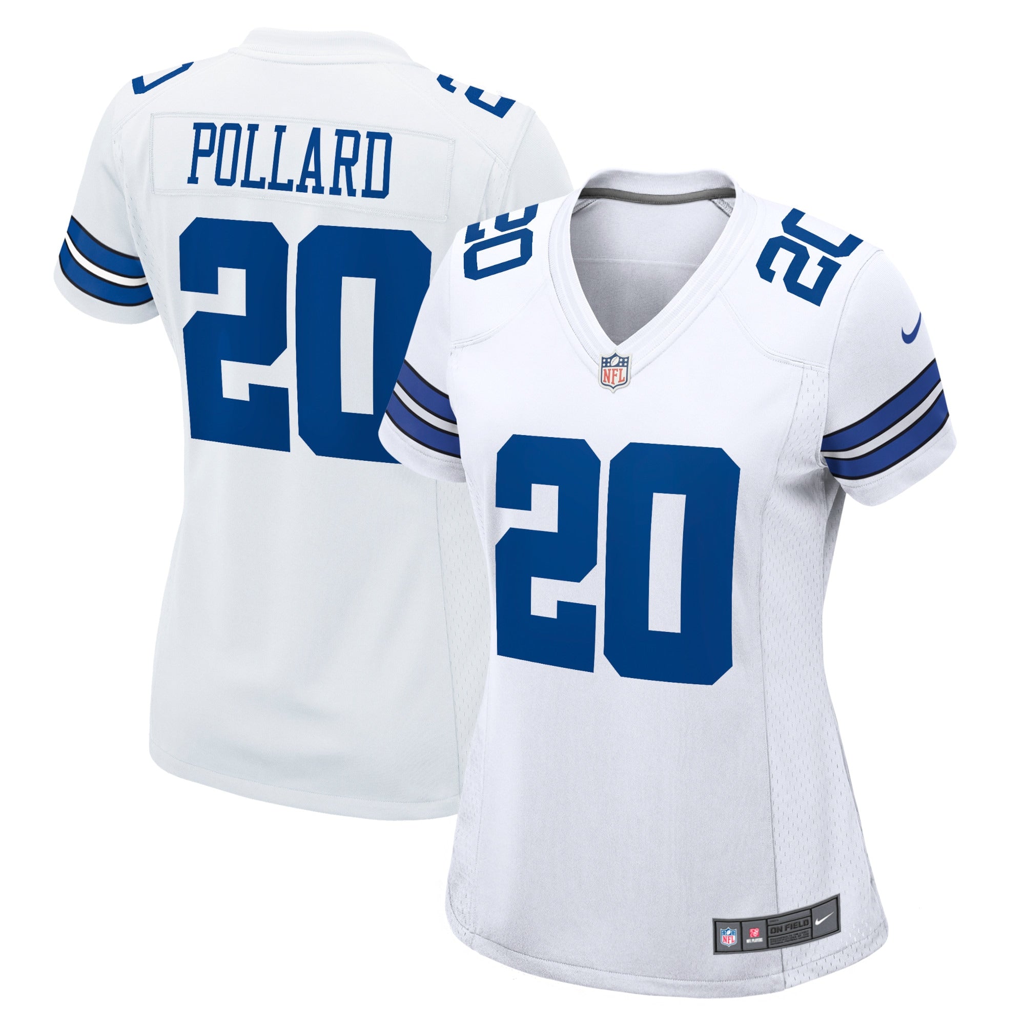 Tony Pollard Dallas Cowboys Nike Women's Game Player Jersey - Navy/White