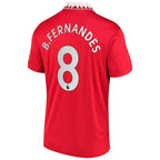 Bruno Fernandes Manchester United adidas Youth 2022/23 Home Team Replica Player Jersey - Red