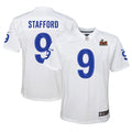 Matthew Stafford Los Angeles Rams Nike Youth Super Bowl LVI Game Patch Jersey - White