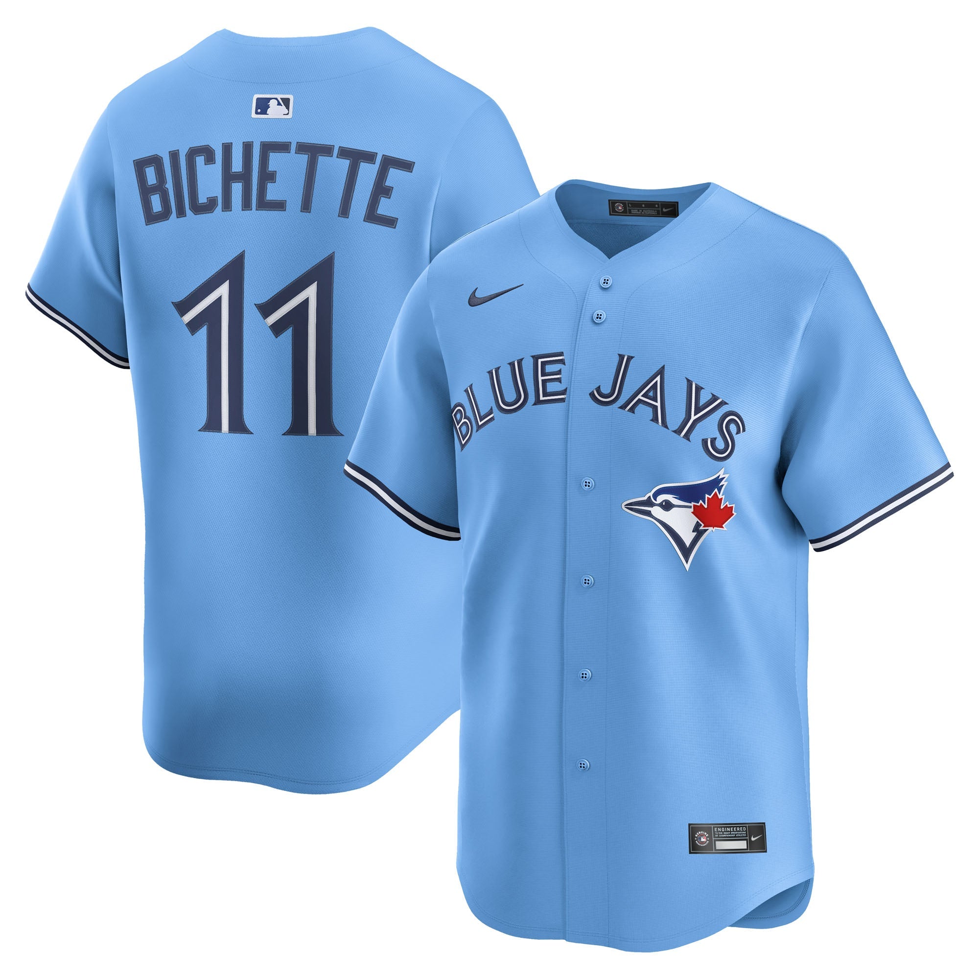 Bo Bichette Toronto Blue Jays Nike Home Limited Jersey - White/Powder Blue