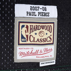 Paul Pierce Boston Celtics Hardwood Classics 2007/08 Split Swingman Jersey - Black/Kelly Green