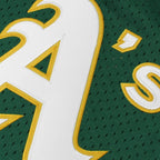 Rickey Henderson Oakland Athletics 1991 Cooperstown Mesh Batting Practice Jersey - Green