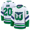 Sebastian Aho Carolina Hurricanes  Throwback Premium Jersey - White