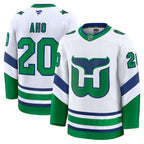 Sebastian Aho Carolina Hurricanes  Throwback Premium Jersey - White