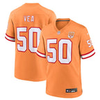 Vita Vea  Tampa Bay Buccaneers Nike 50th Season Game Jersey - Creamsicle/Red