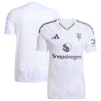 Manchester United adidas 2025/26 Away Replica Jersey - White/Red