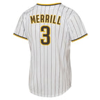 Jackson Merrill San Diego Padres Nike Youth Home Replica Jersey - White