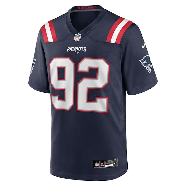 Joshua Farmer New England Patriots Nike Team Game Jersey -  Navy