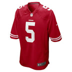 Trey Lance San Francisco 49ers Nike Game Jersey - Scarlet/Red
