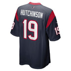 Xavier Hutchinson Houston Texans Nike Team Game Jersey - Navy
