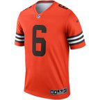 Baker Mayfield Cleveland Browns Nike Inverted Legend Jersey - Orange