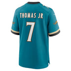 Brian Thomas Jr. Jacksonville Jaguars Nike Prowler Throwback Player Game Jersey - Teal