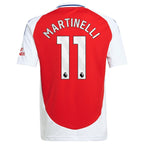Gabriel Martinelli Arsenal adidas Youth 2024/25 Home Replica Player Jersey – Red