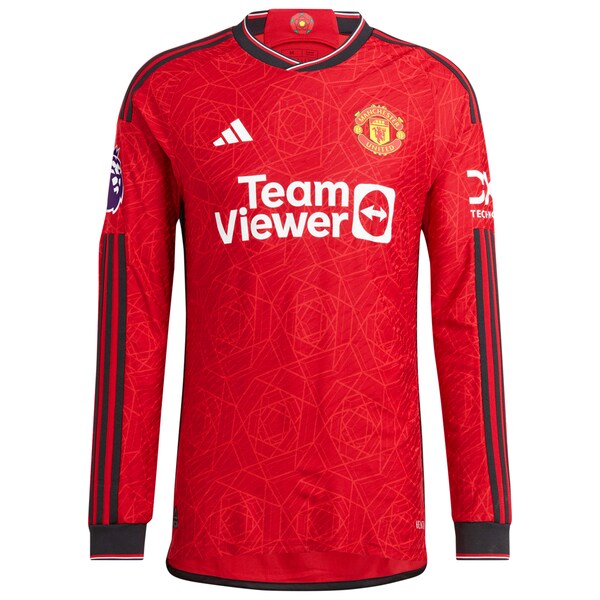 Lisandro Martínez Manchester United adidas 2023/24 Home Authentic Long Sleeve Player Jersey - Red