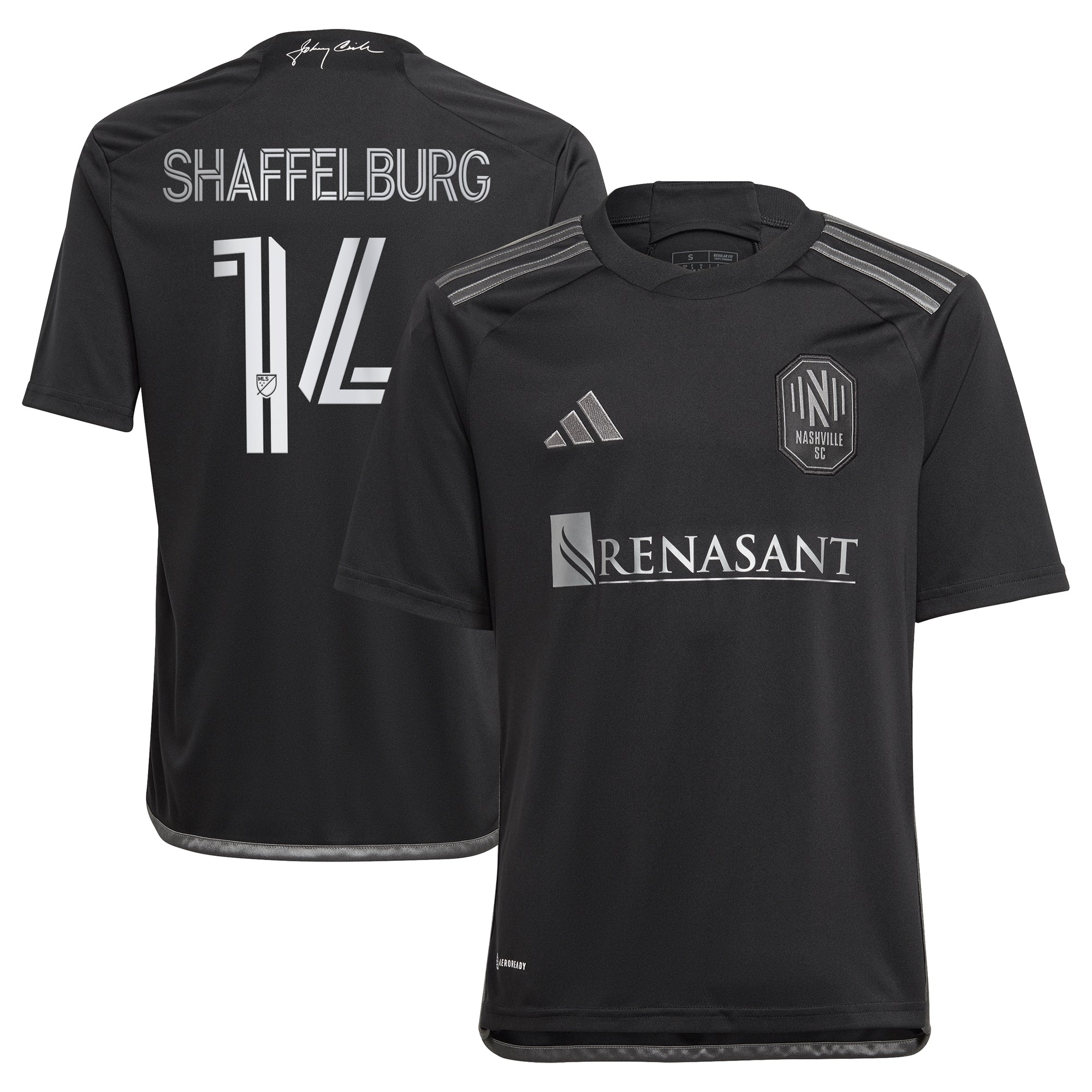Jacob Shaffelburg Nashville SC adidas Youth 2024 The 615 Kit Replica Player Jersey - Yellow/Black