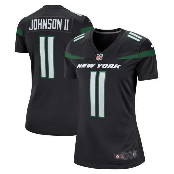 Jermaine Johnson II New York Jets Nike Women's Alternate Game Jersey - Stealth Black