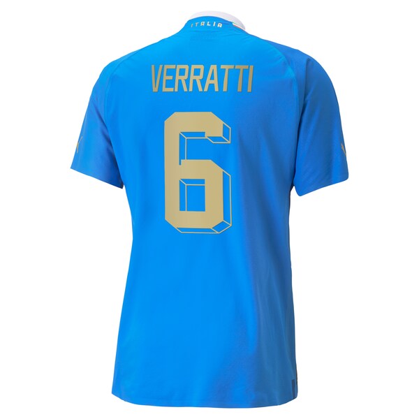 Marco Verratti Italy National Team Puma 2022/23 Home Authentic Player Jersey - Blue