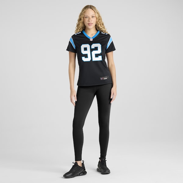 Tershawn Wharton Carolina Panthers Nike Women's Team Game Jersey -  Black
