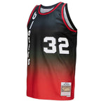 Bill Walton Portland Trail Blazers 1976/77 Hardwood Classics Fadeaway Swingman Player Jersey - Red/Black