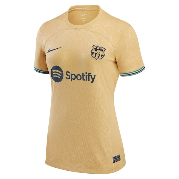 Ousmane Dembele Barcelona Nike Women's 2022/23 Away Replica Player Jersey - Gold