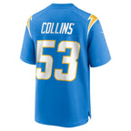 Chris Collins Los Angeles Chargers Nike Team Game Jersey -  Powder Blue