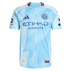 New York City FC adidas 2025 The Excelsior Kit Authentic Custom Jersey - Light Blue