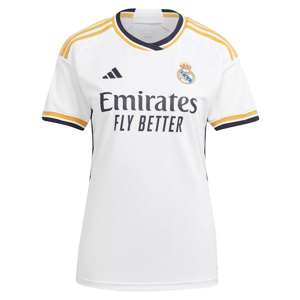 Jude Bellingham Los Merengues adidas Women's 2023/24 Home Replica Jersey - White/Navy