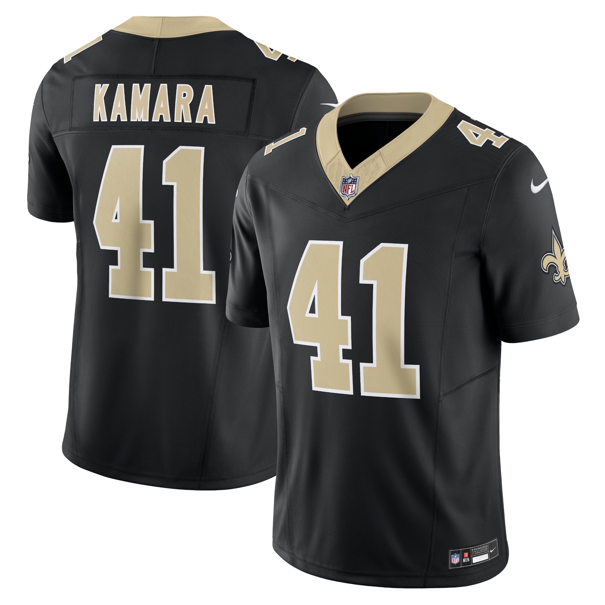 Alvin Kamara New Orleans Saints Nike Alternate Vapor F.U.S.E. Limited Jersey - White/Black