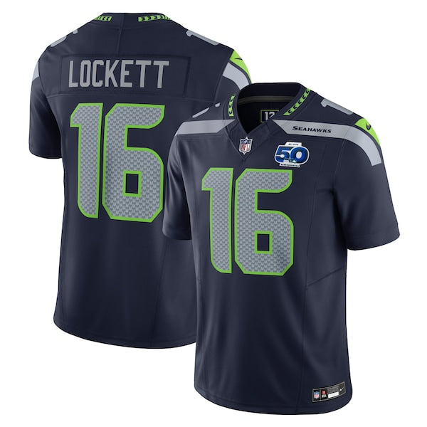 Tyler Lockett Seattle Seahawks Nike Team 50th Season Vapor F.U.S.E. Limited Jersey - College Navy