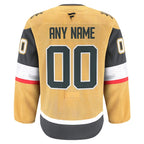 Vegas Golden Knights  Home Authentic Pro Custom Jersey - Gold