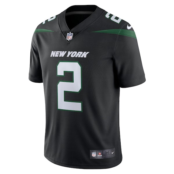 Zach Wilson New York Jets Nike Vapor Limited Jersey - Stealth Black/Green/White