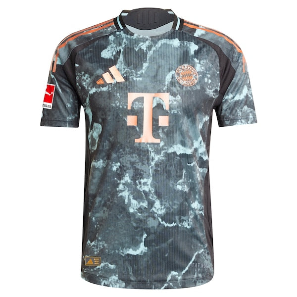 Bayern Munich adidas 2024/25 Away Authentic Custom Jersey - Black