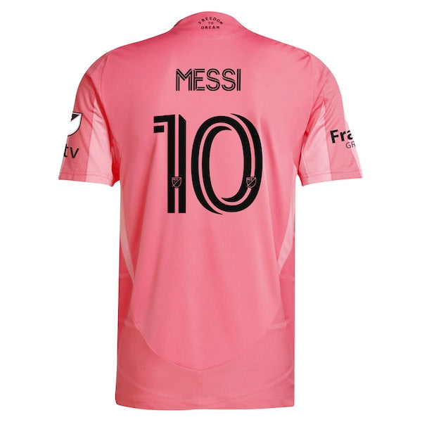 Lionel Messi Inter Miami CF adidas 2025 Euforia Authentic Player Jersey - Light Pink