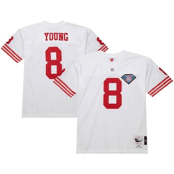 Steve Young San Francisco 49ers 1994  Authentic Throwback Retired Player Jersey - White