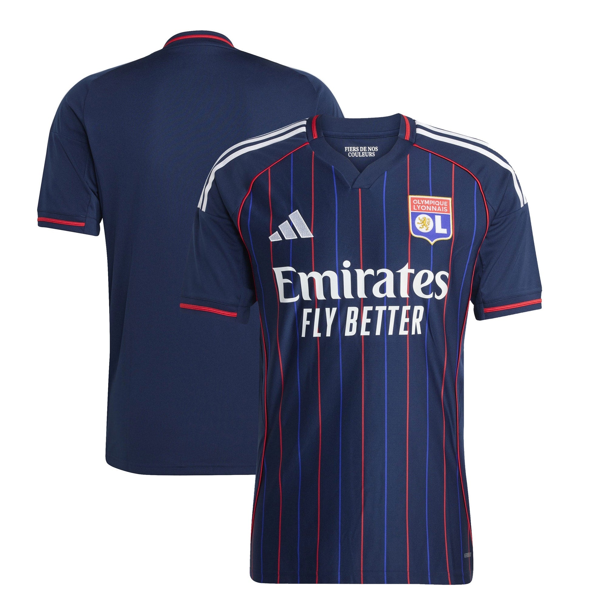 Olympique Lyonnais adidas 2025/26 Home Replica Jersey - White/Blue