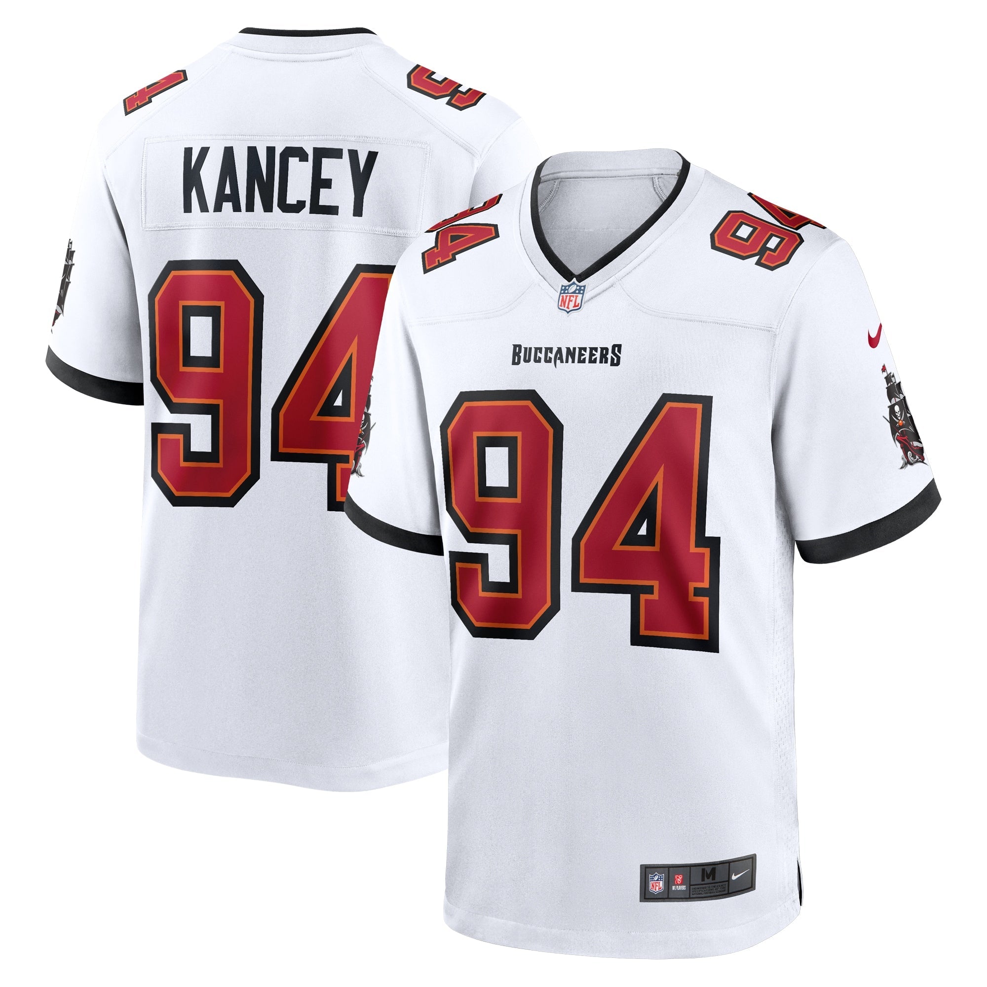 Calijah Kancey Tampa Bay Buccaneers Nike Alternate Team Game Jersey - Orange/White