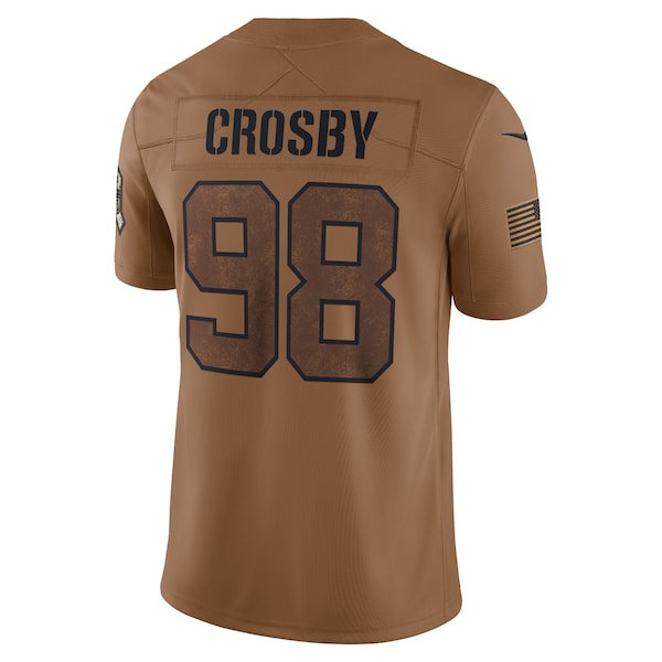Maxx Crosby Las Vegas Raiders Nike 2023 Salute To Service Limited Jersey - Brown