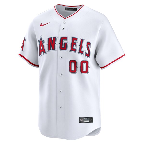 Los Angeles Angels Nike Home Limited Custom Jersey - White/Red