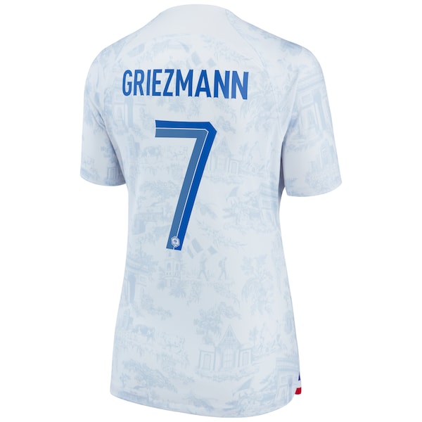 Antoine Griezmann France National Team Nike Women's 2022/23 Away Breathe Stadium Replica Jersey - White