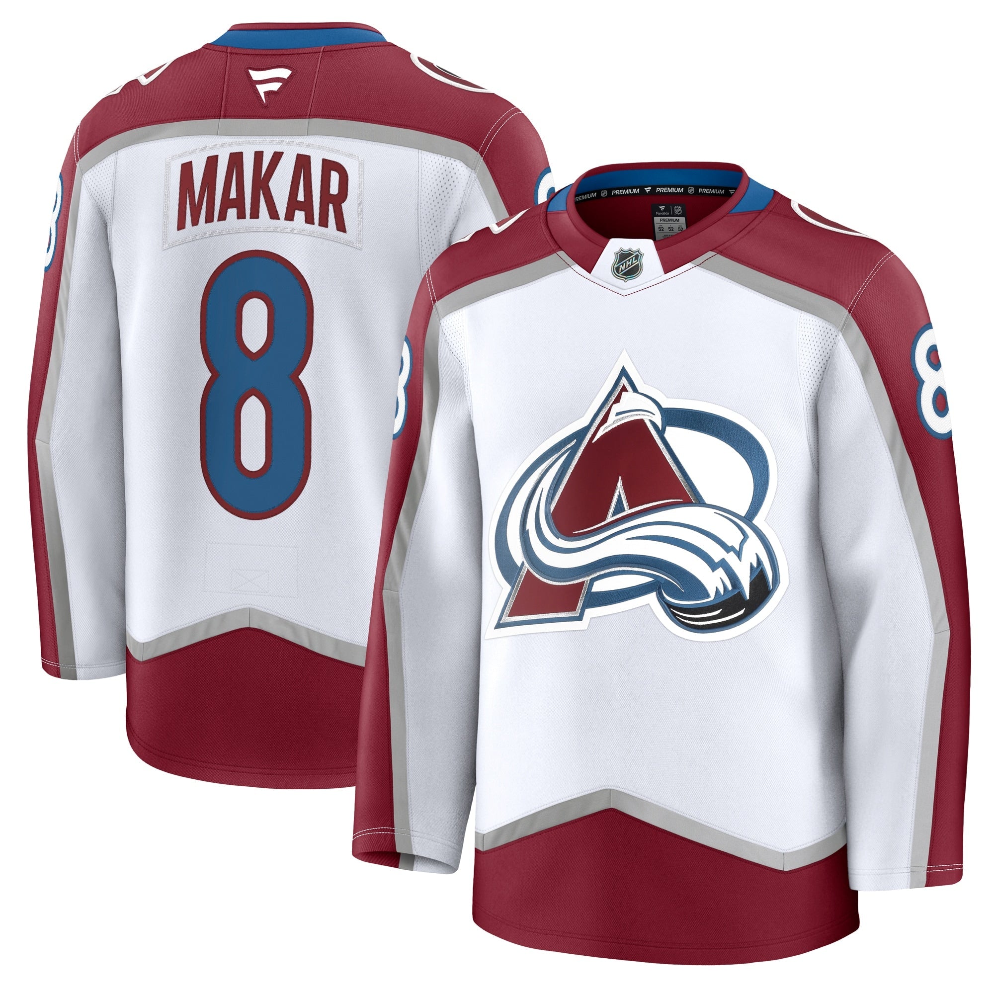 Cale Makar Colorado Avalanche  Alternate Premium Jersey - Navy/Burgundy/White