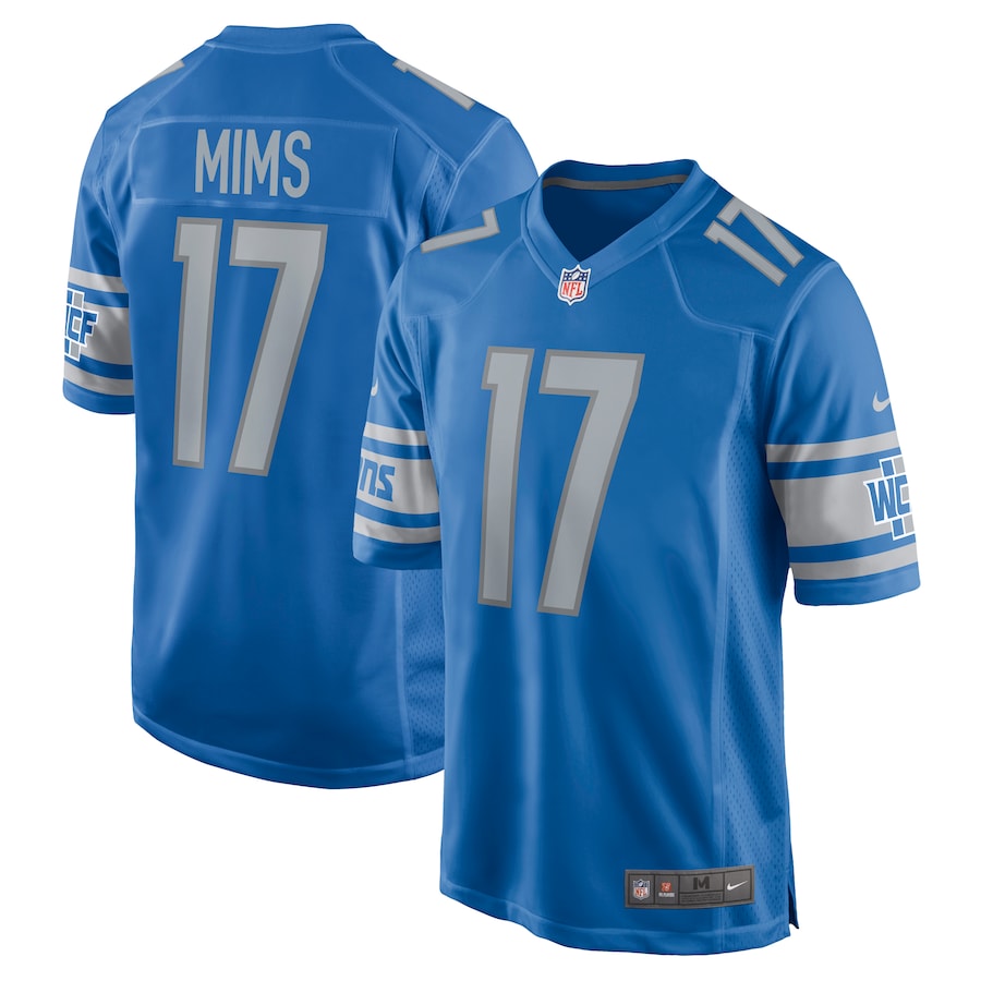 Denzel Mims Detroit Lions Nike  Game Jersey - Blue