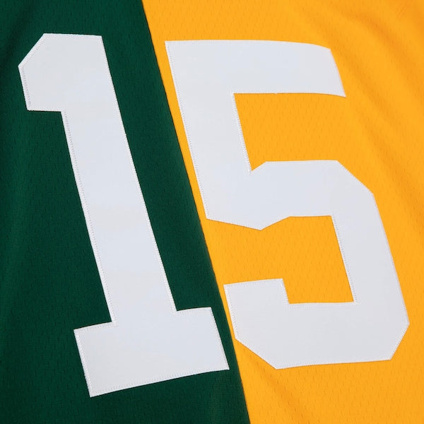 Bart Starr Green Bay Packers 1969 Split Legacy Replica Jersey - Green/Gold