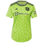Manchester United adidas Women's 2022/23 Third Replica Jersey - Neon Green