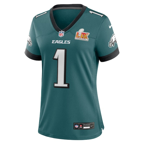 Jalen Hurts Philadelphia Eagles Nike Women's Super Bowl LIX Game Player Jersey - Midnight Green