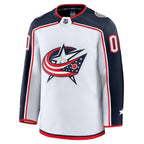 Columbus Blue Jackets  Away Premium Custom Jersey - White/Navy