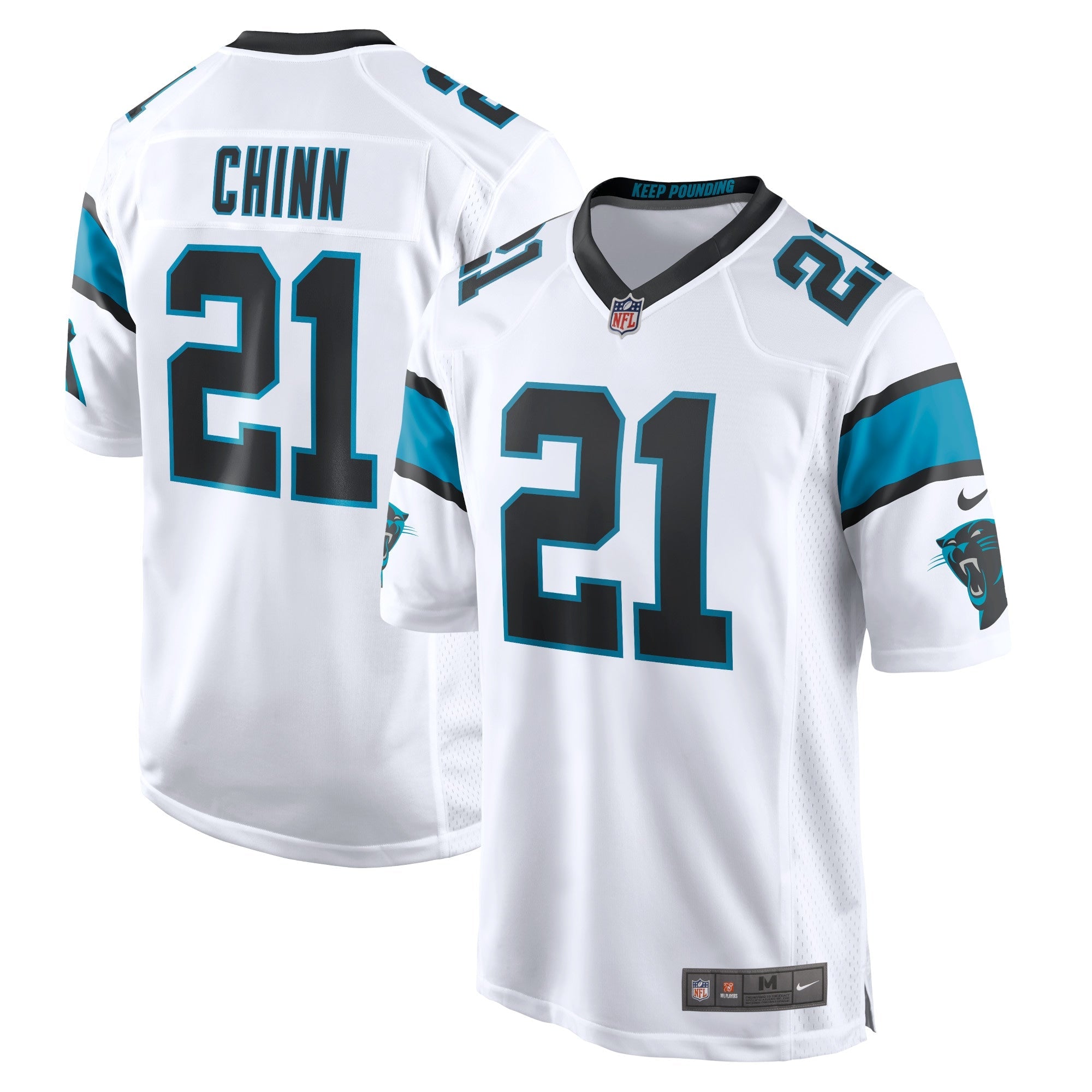 Jeremy Chinn Carolina Panthers Nike Game Jersey - Black/Blue/White