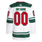 Minnesota Wild adidas  Away  Primegreen Authentic Custom Jersey - White
