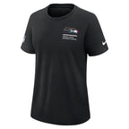 Seattle Seahawks Nike Women's 2025 NFL Crucial Catch Tri-Blend Dri-FIT T-Shirt - Black