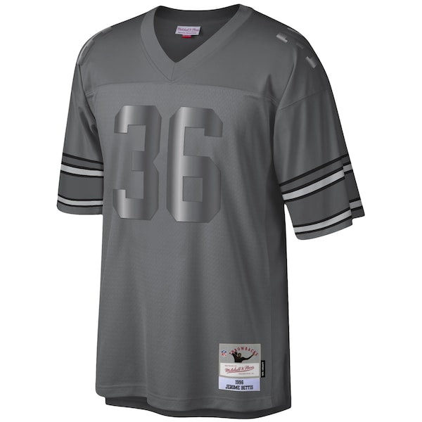 Jerome Bettis Pittsburgh Steelers 1996 Retired Player Metal Legacy Jersey - Charcoal