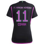 Kingsley Coman Bayern Munich adidas Women's 2023/24 Away Replica Player Jersey - Black/White